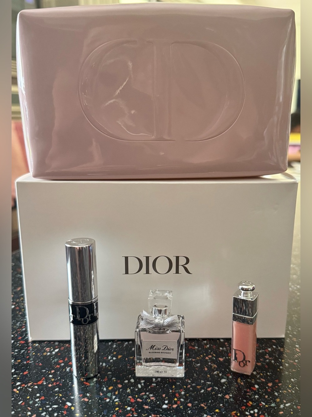 Dior Lip Gloss & Mascara Duo with Miss Dior Blooming Bouquet — Pink and Silver